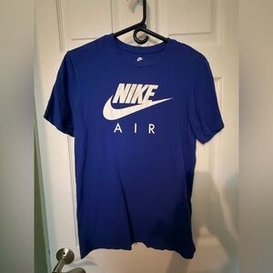 Men's Blue Nike Air Logo T-Shirt, Size S